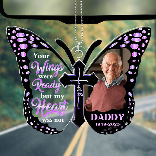 My Heart Was Not Ready - Personalized Car Acrylic Hanging Ornament
