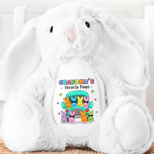 Grandma Favorite Peeps - Personalized Stuffed Bunny