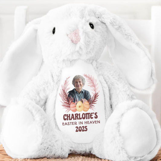 Easter In Heaven - Personalized Stuffed Bunny