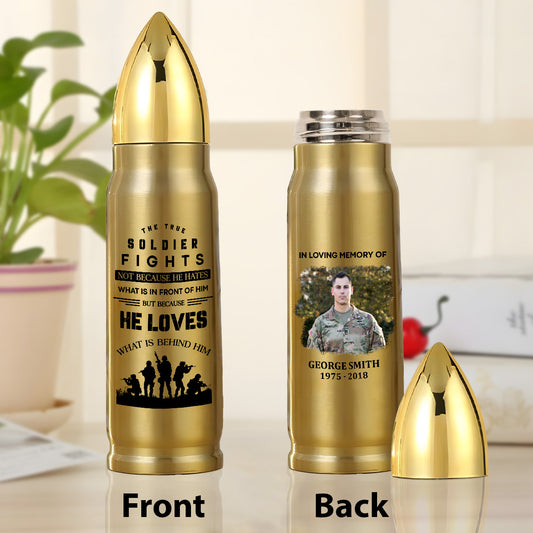 True Soldier - Personalized Bullet Tumbler