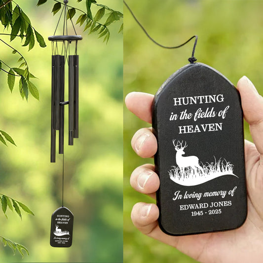 Hunting In The Fields Of Heaven - Personalized Wind Chimes