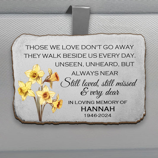 They Walk Beside Us Everyday - Personalized Car Visor Clip