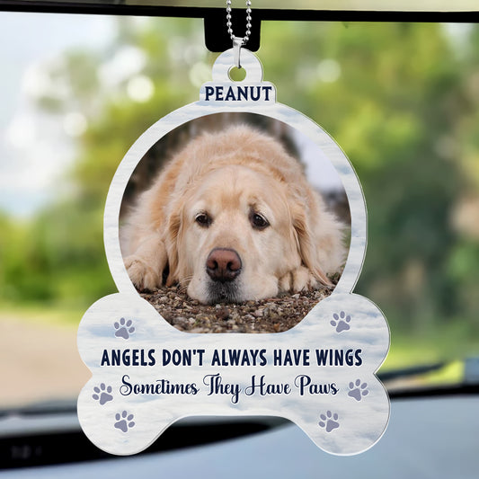Sometimes They Have Paws - Personalized Car Acrylic Hanging Ornament