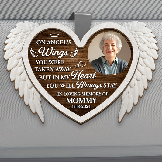 In My Heart You Will Always Stay - Personalized Car Visor Clip
