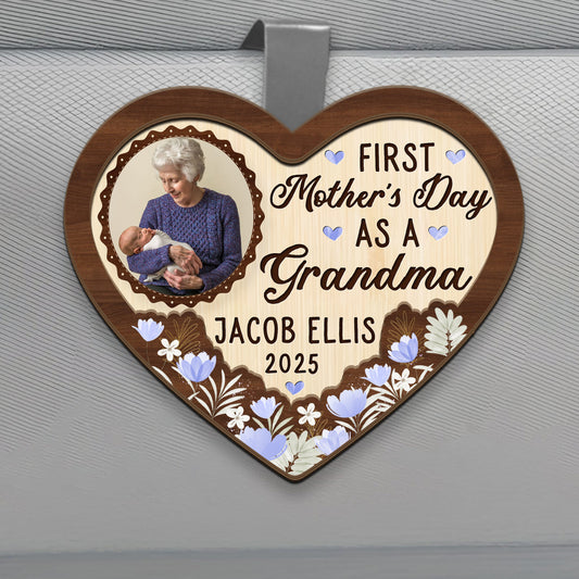 As A Grandma - Personalized Car Visor Clip