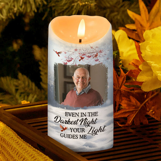 Even In The Darkest Night - Personalized Flameless LED Candle