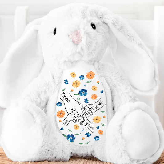 Hold My Hand Nana - Personalized Stuffed Bunny