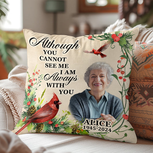 I Am Always With You - Personalized Crystal Velvet Pillow