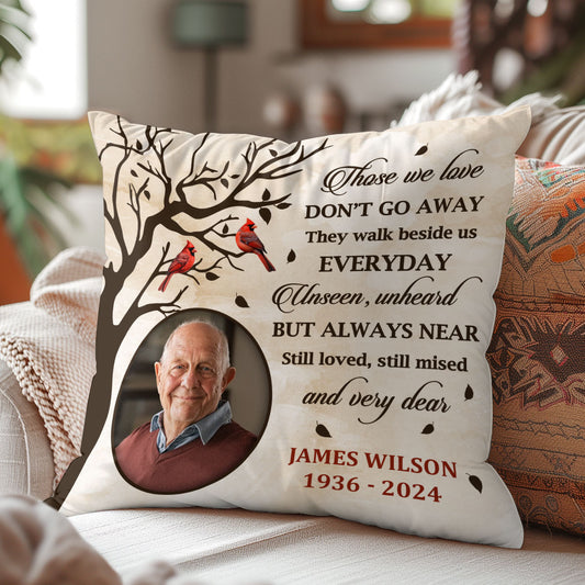 They Walk Beside Us Everyday - Personalized Crystal Velvet Pillow