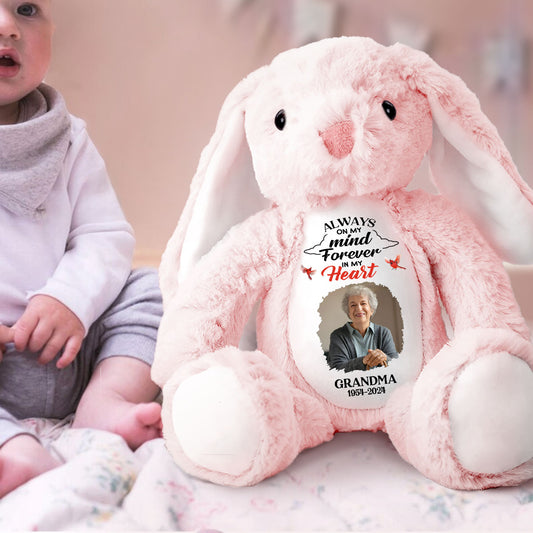 Forever In My Heart - Personalized Stuffed Bunny