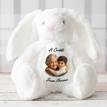 A Cuddle From Heaven - Personalized Stuffed Bunny