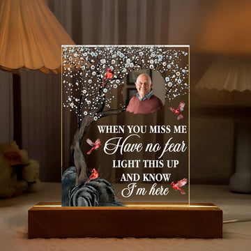 We're Always With You - Personalized Acrylic Plaque Night Light