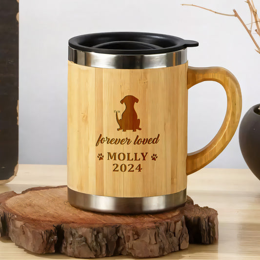 Forever Loved - Personalized Stainless Bamboo Mug