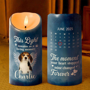 My Heart Changed Forever - Personalized Flameless LED Candle