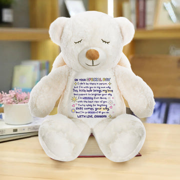 A Hug For Your Special Day - Personalized Guardian Angel Bear