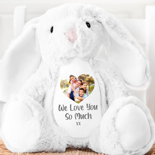 We Love You - Personalized Stuffed Bunny