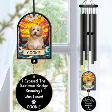 Loss Of Pet - Personalized Suncatcher Wind Chime