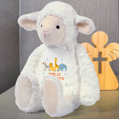 Baby Lamb - Personalized Stuffed Lamb
