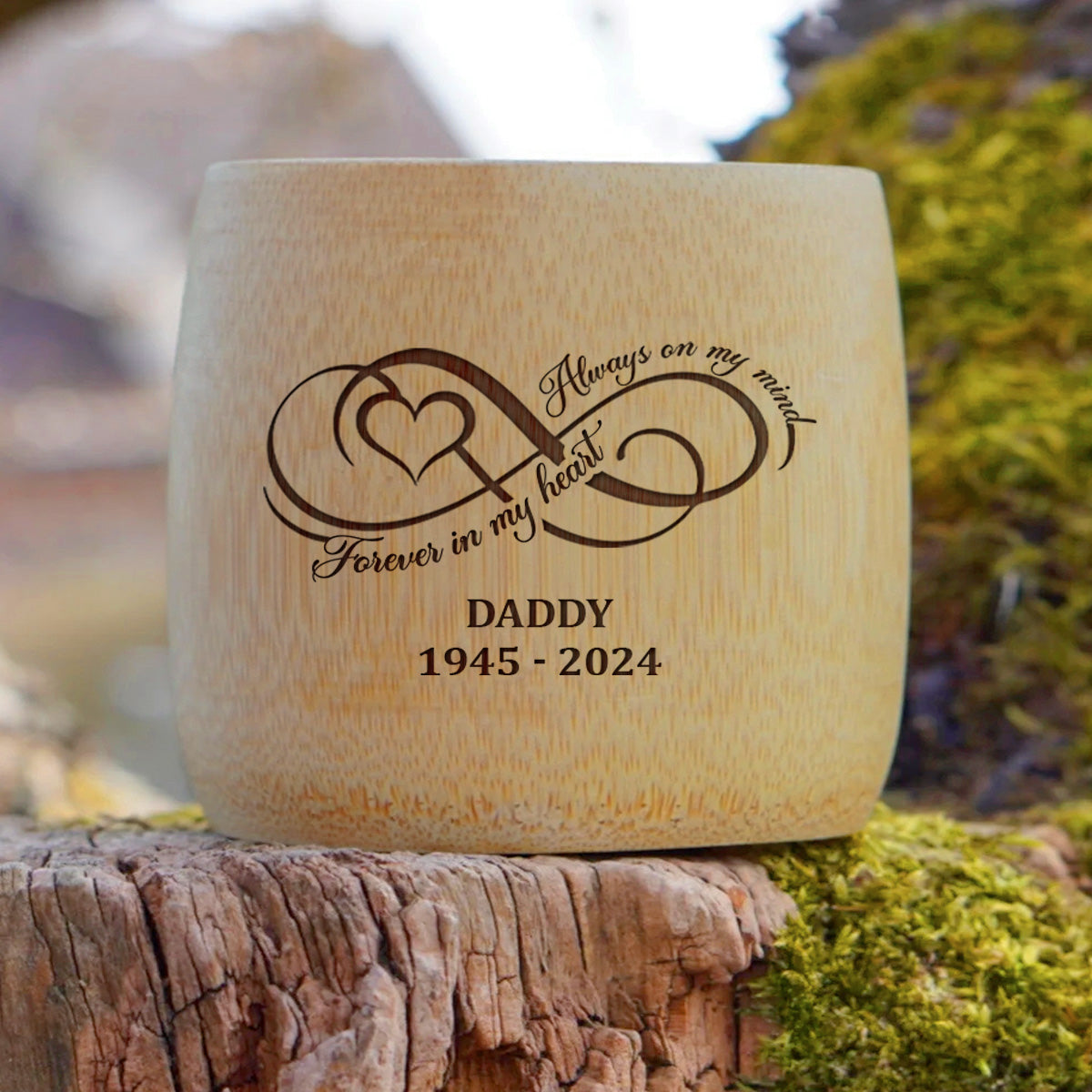 Always On My Mind - Personalized Bamboo Cup