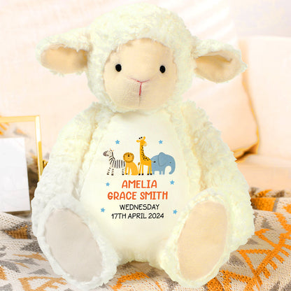 Baby Lamb - Personalized Stuffed Lamb