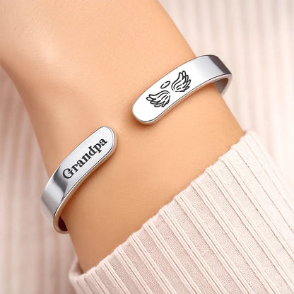 Always With You - Personalized Cuff Bangle Bracelet With Box