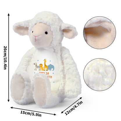 Baby Lamb - Personalized Stuffed Lamb
