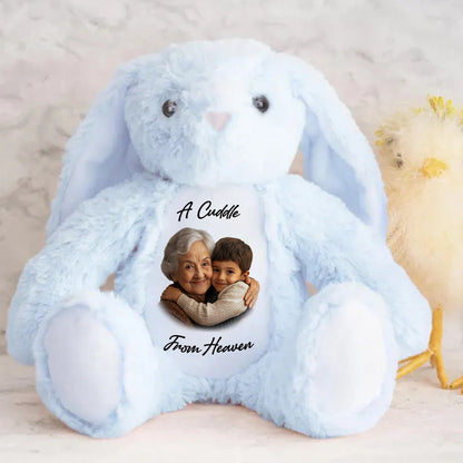 A Cuddle From Heaven - Personalized Stuffed Bunny