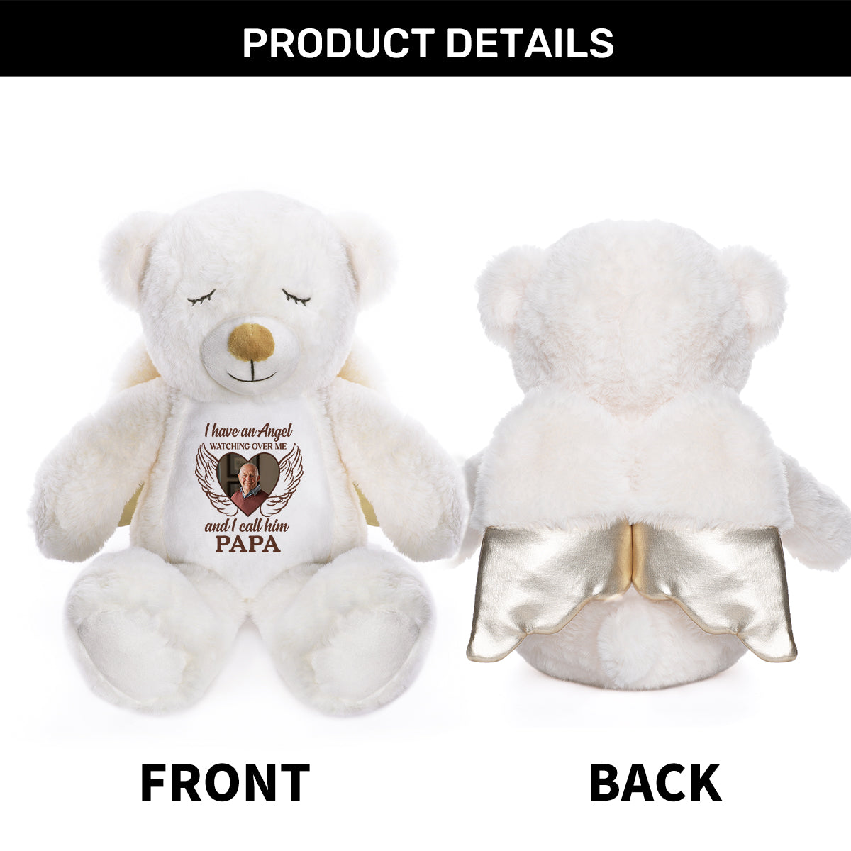 Angel Watching Me - Personalized Guardian Angel Bear – Hugsify