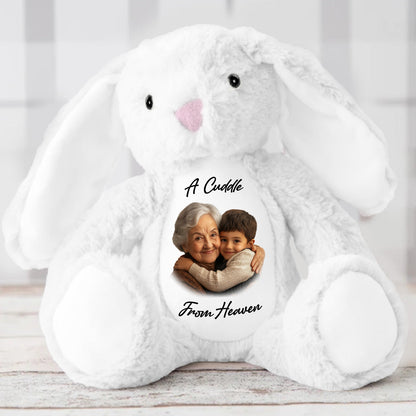 A Cuddle From Heaven - Personalized Stuffed Bunny
