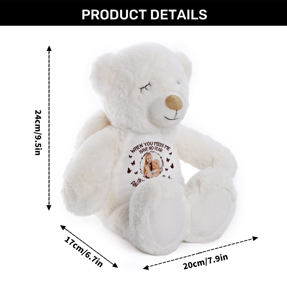 Know I'm Here - Personalized Guardian Angel Bear – Hugsify