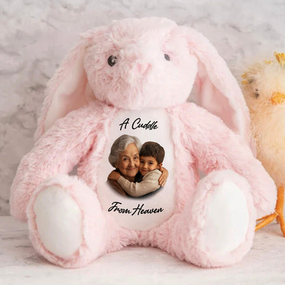 A Cuddle From Heaven - Personalized Stuffed Bunny