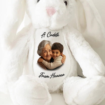 A Cuddle From Heaven - Personalized Stuffed Bunny